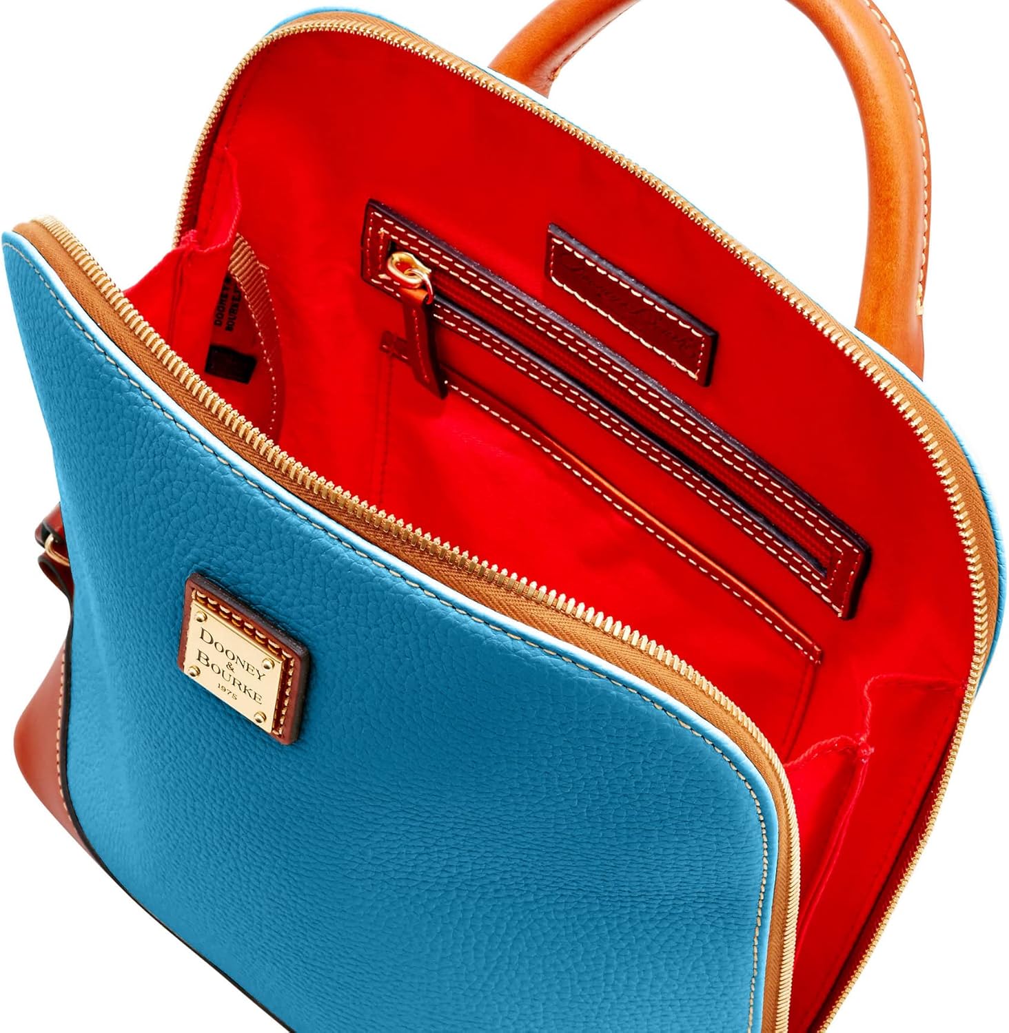 Dooney & Bourke Handbag, Pebble Grain Zip Pod Backpack - Sky Blue - Image 3