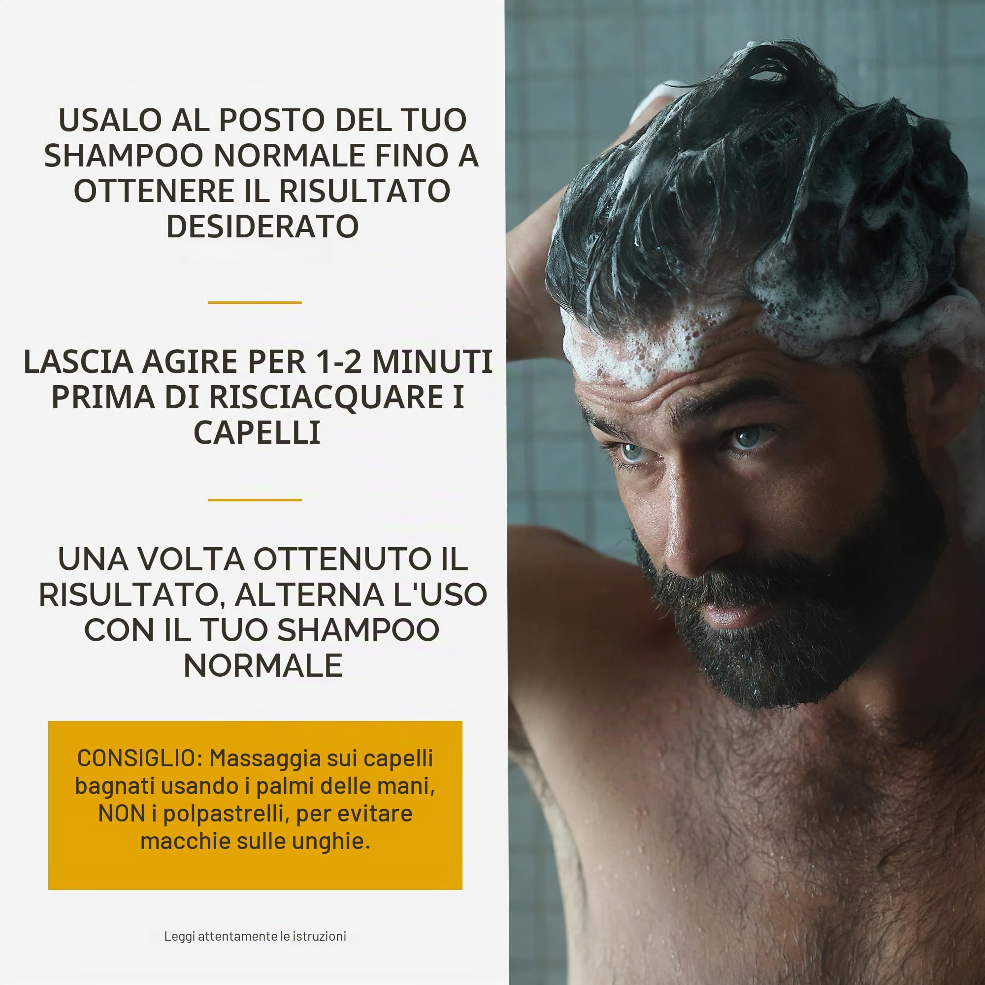 Just For Men Controllo GX Shampoo e Balsamo per capelli grigi uomo, riduce gradualmente e permanentemente i capelli grigi in ogni lavaggio, per tutte le tonalità, 118 ml (3 confezioni)