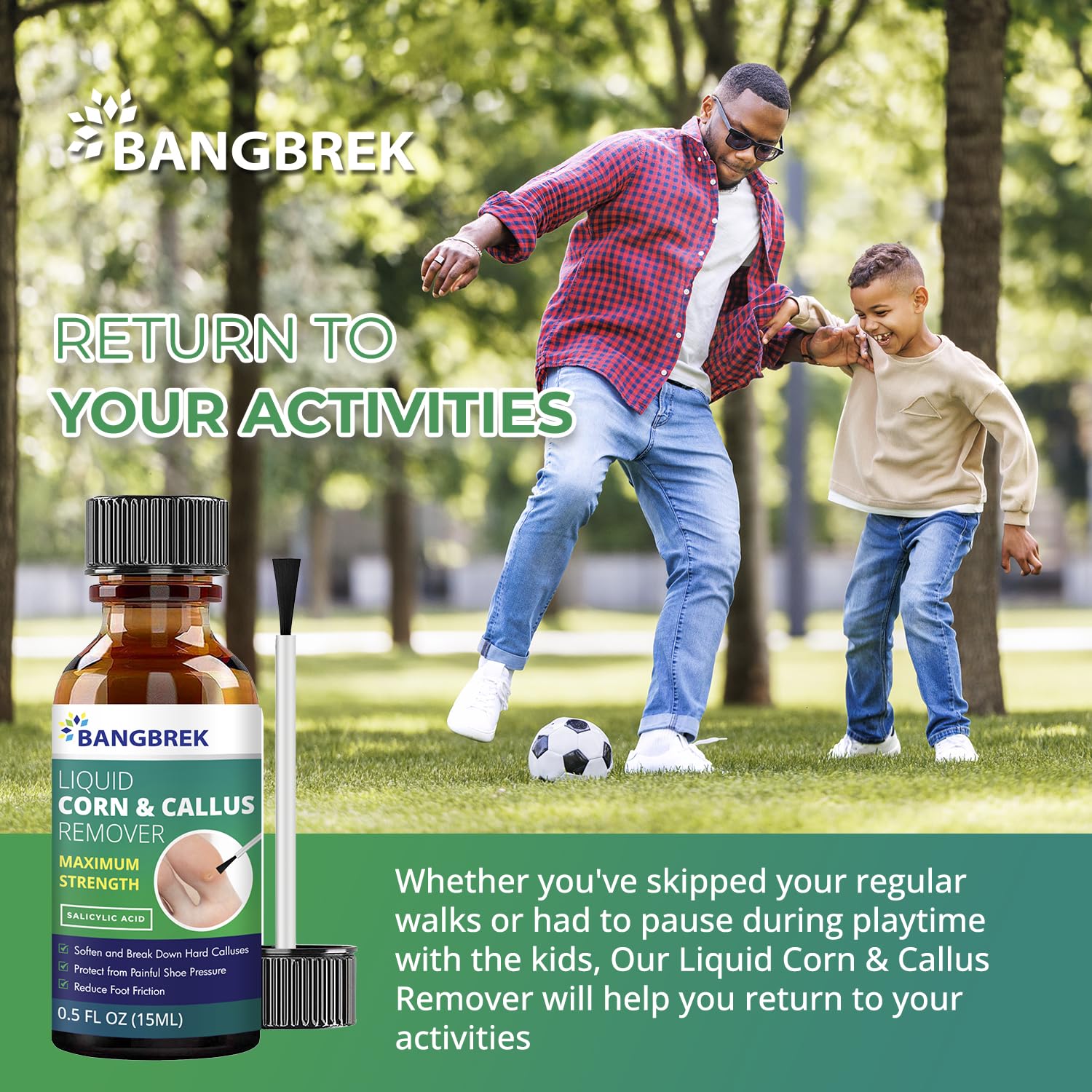 Corn Removers for Toes: Liquid Salicylic Acid Corn Removal for Feet - Corn Callus Remover for Feet Extra Strength (0.5 Fl Oz) - Image 7