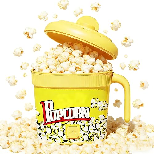 Aottop Stirring Air Popcorn Maker, 1L Electric Hot Oil Popcorn Machine, 350W,5-M