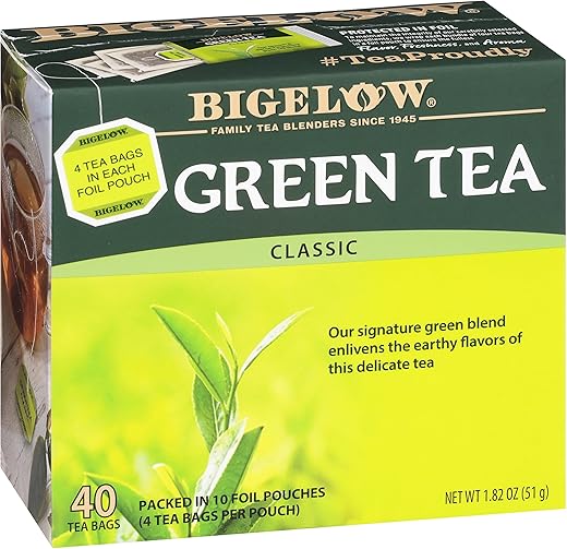 Bigelow Tea Classic Green Tea, Caffeinated Tea with Green Tea 3 Bigelow Tea Classic Green Tea, Caffeinated Tea with Green Tea