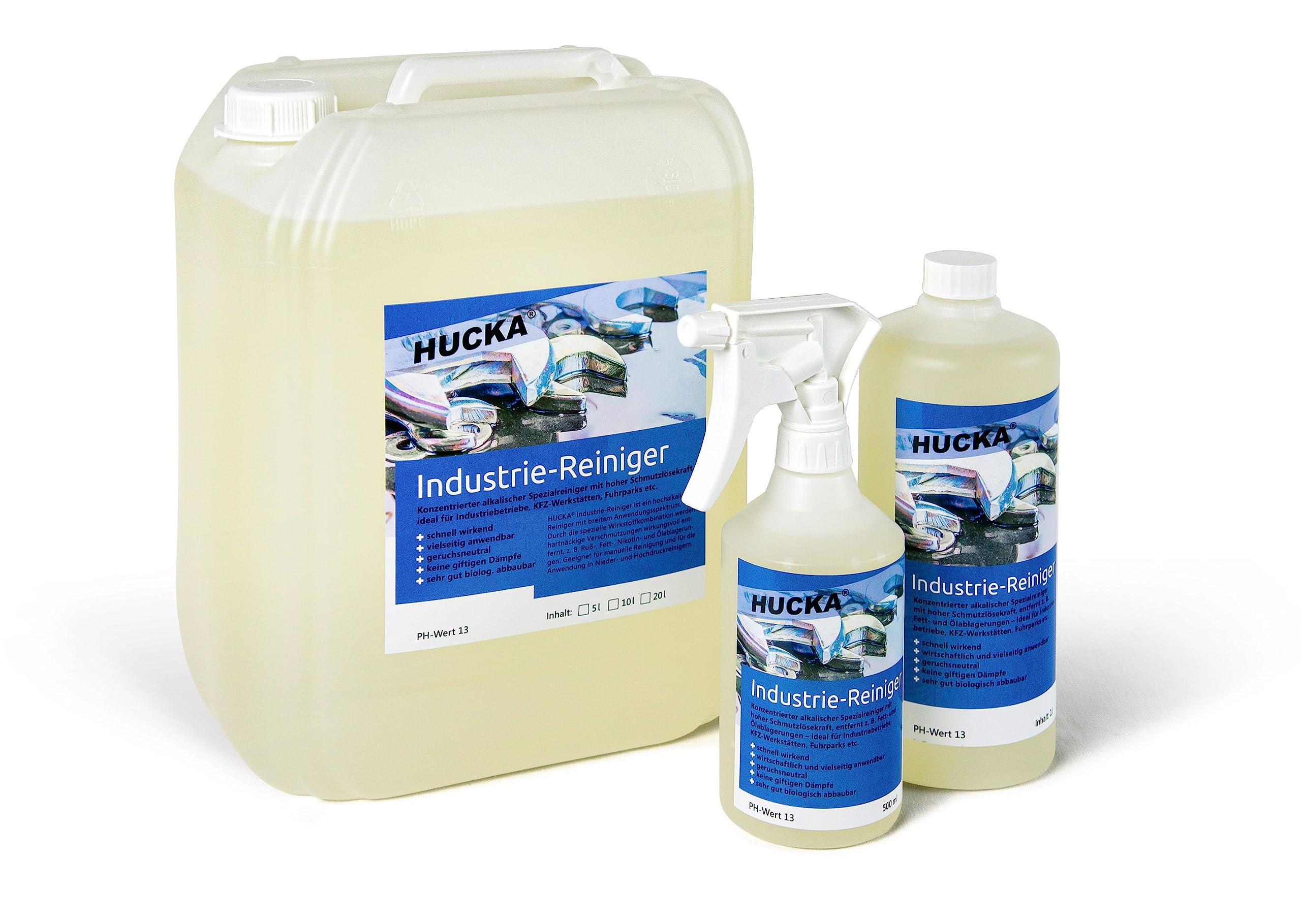Industriereiniger - Konzentrat (10 Liter) - Werkstattreiniger für Böden, Maschinen, Anlagen und Fahrzeuge