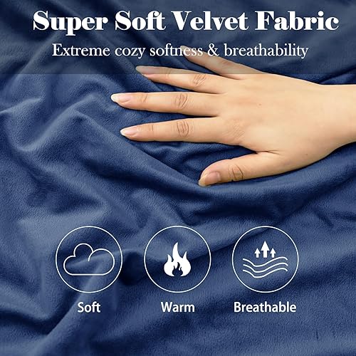 Miniatura 4 de Paquete de 2 fundas de almohada estándar de terciopelo con cremallera, súper suaves y acogedoras, fundas de almohada de franela con cremallera, 20 x