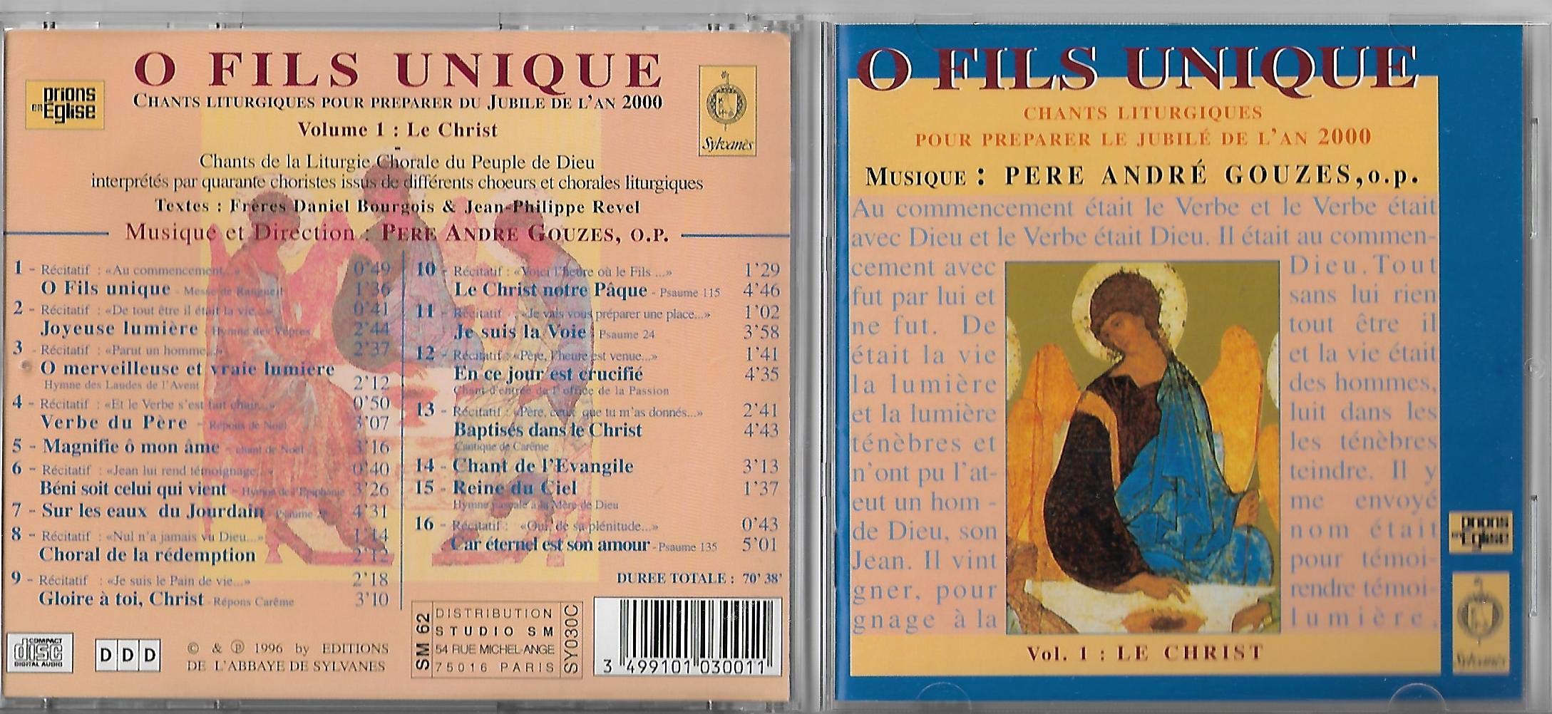 O Fils Unique (Chants Liturgiques Pour Preparer Le Jubile De L'An 2000) [Audio CD]