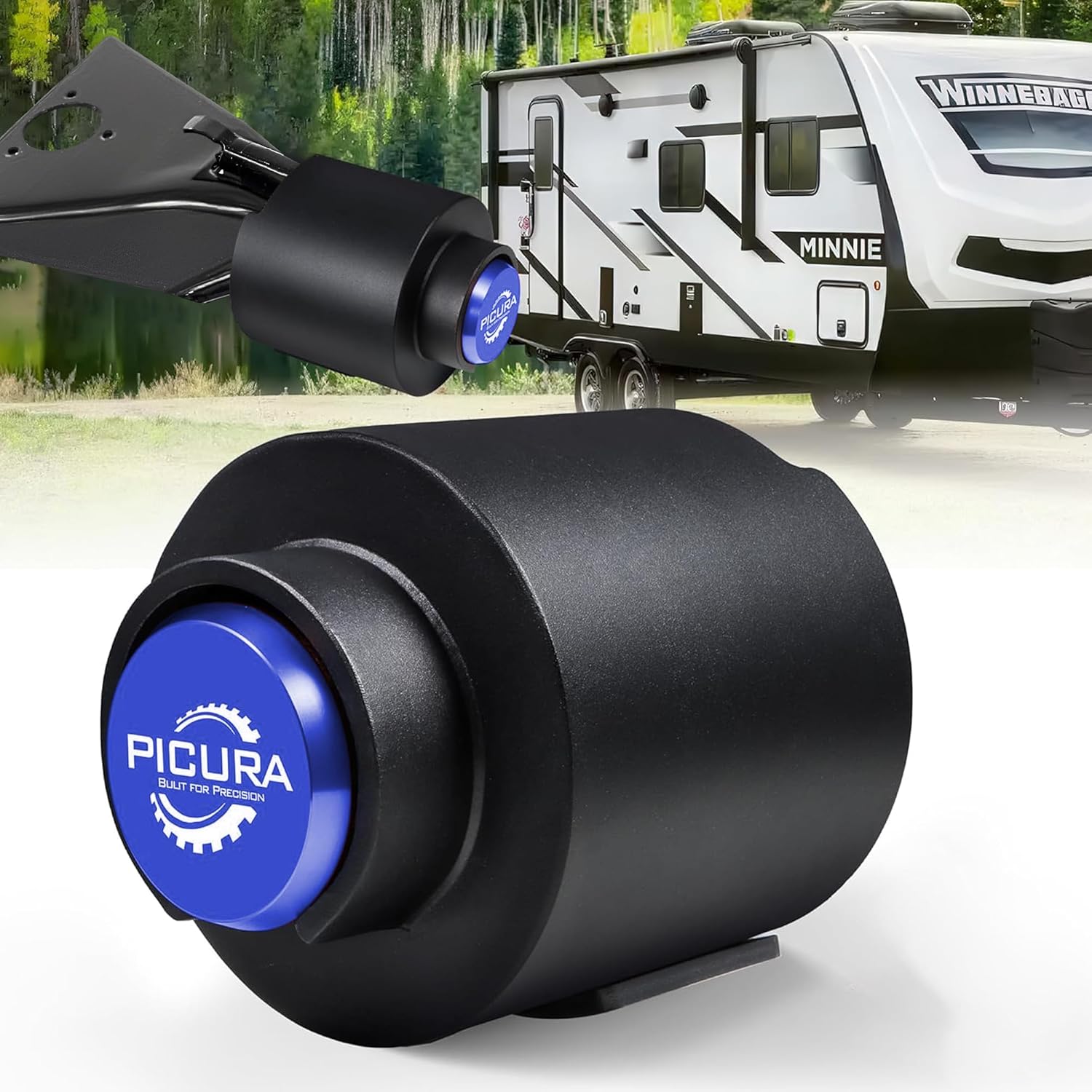 2026 Upgraded Trailer Hitch Locks Fits 2 5/16 Inch Coupler, Heavy Duty Trailer Lock, Anti-Theft Trailer Coupler Lock for RV, Trailer, Boat, Pickup(Blue)