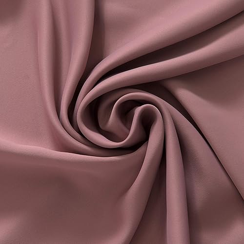 Miniatura 6 de Best Home Fashion Cortinas opacas con aislamiento térmico – parte superior de acero inoxidable con ojales de níquel – Malva – 52 pulgadas de ancho x