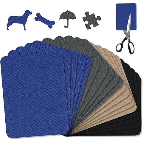 20 Pcs Pack Iron on Patches for Clothes, Convenient Denim Iron-on Repair Patch 5