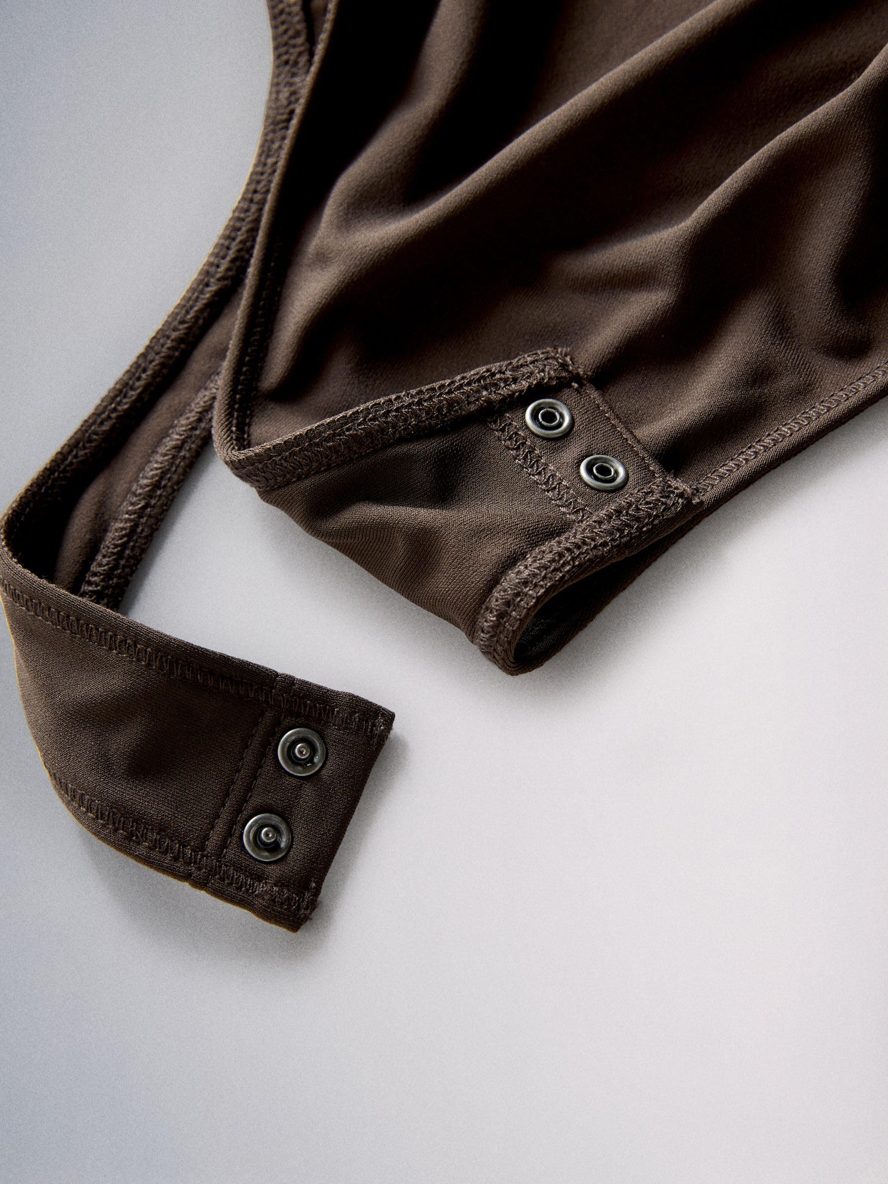 THE SET Donne Confezione da 2 body con scollo squadrato | Adulto, e arricciature, Short Sleeve, Button