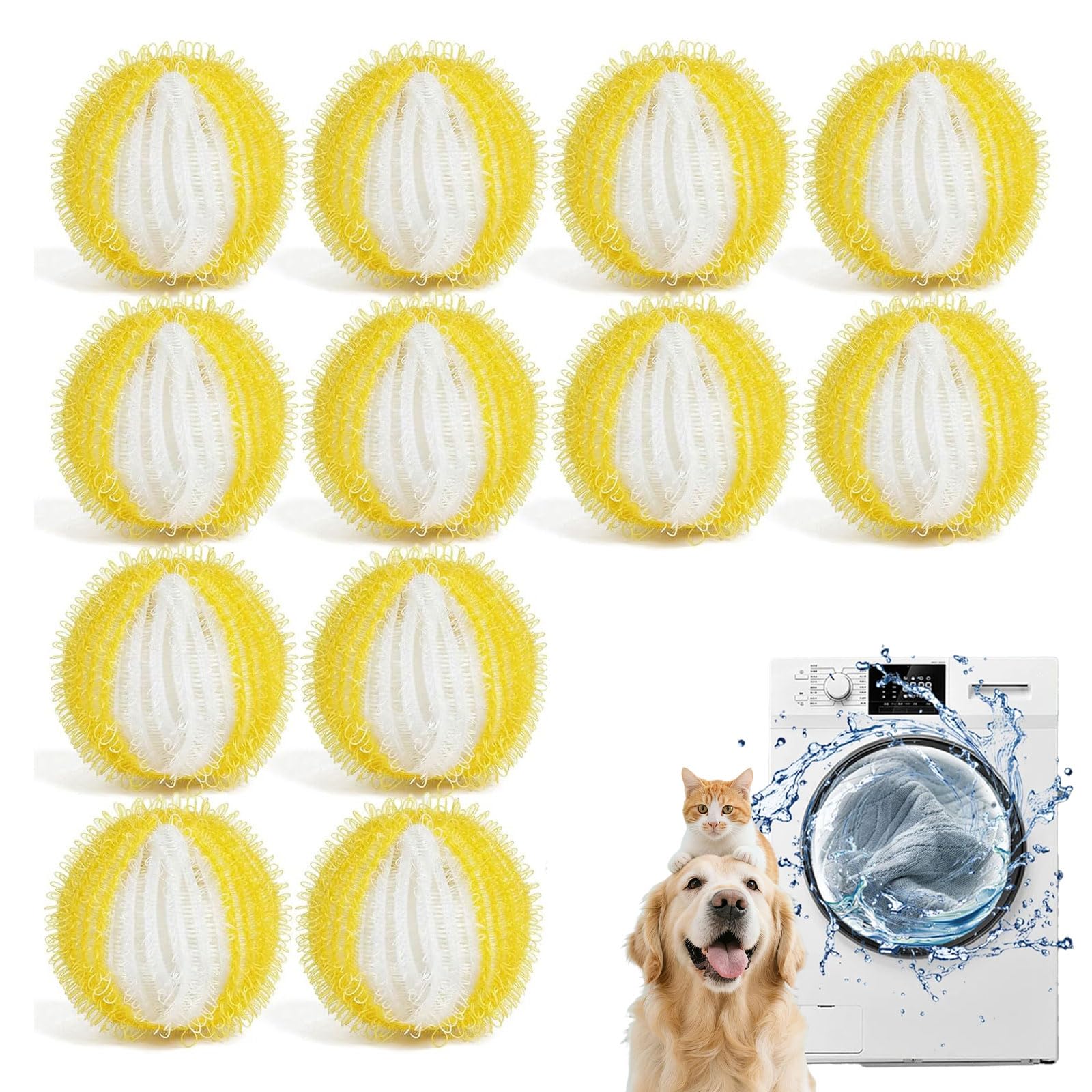 12PCS Pet Hair Remover for Laundry