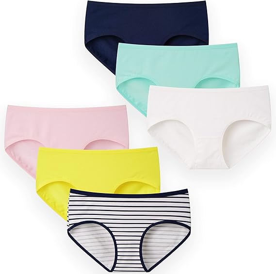 INNERSY INNERSY Unterhosen Mädchen Baumwolle Unterwäsche Bequeme Slips für Teenager 1016 Jahren
