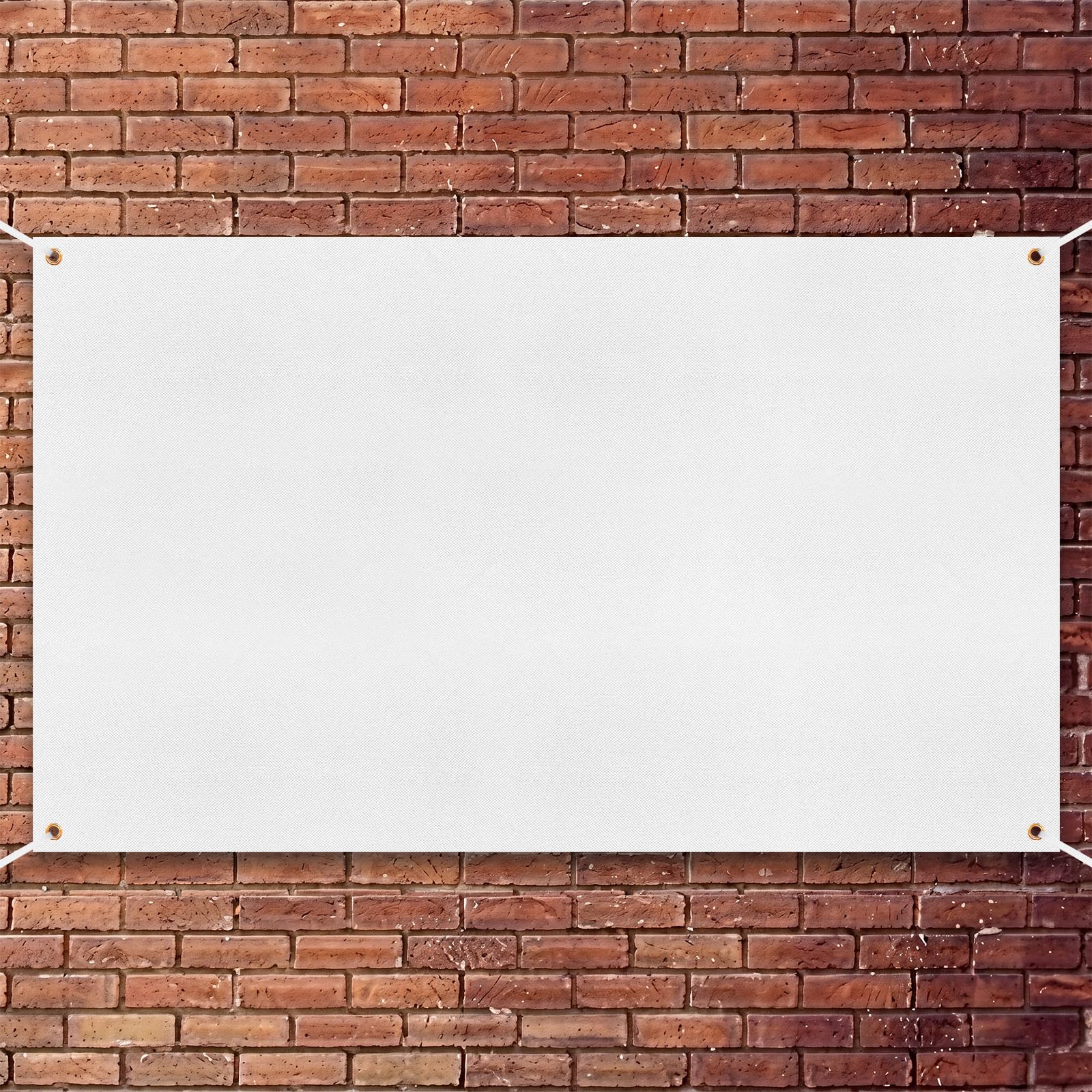 Zonon Blank Banner to Decorate Polyester Oxford Cloth,White,6 × 10 Feet