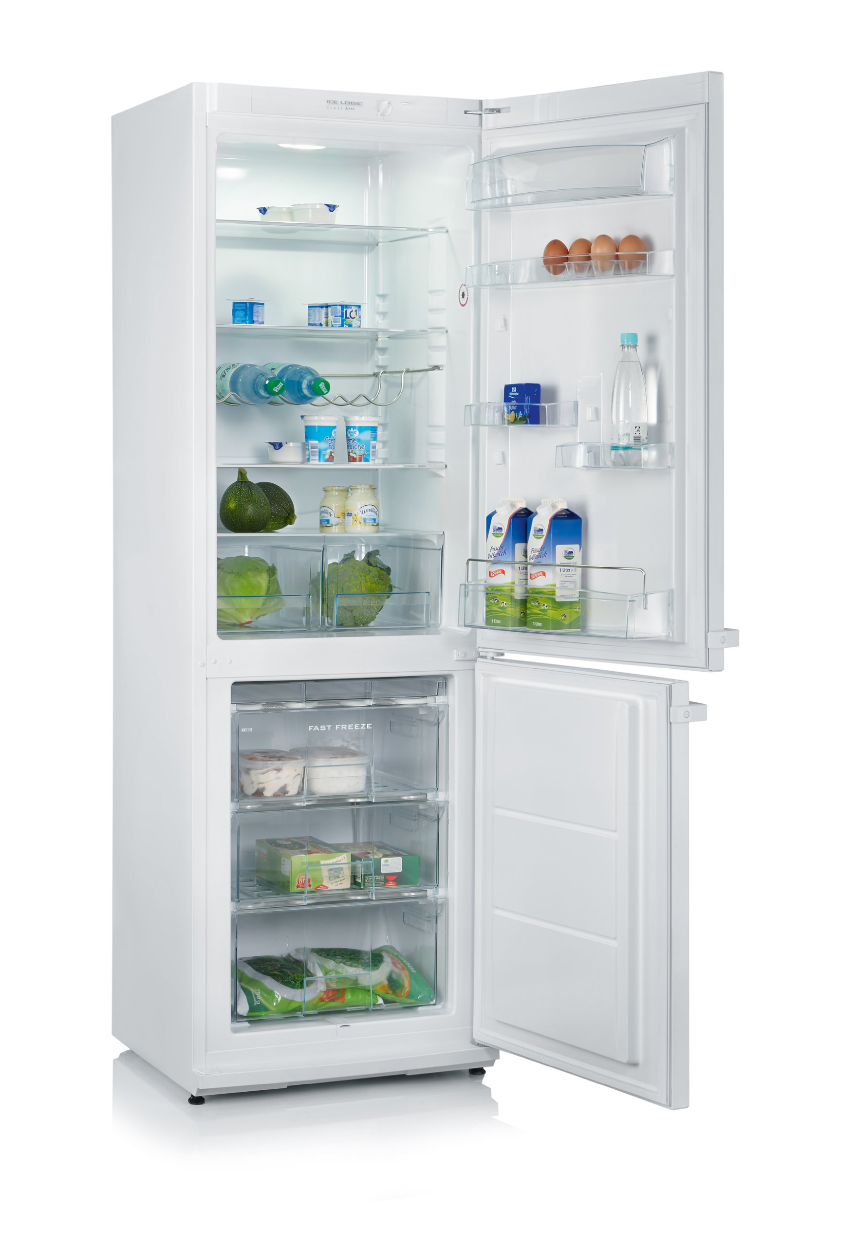 Severin KS 9782 Réfrigérateur/Congélateur/A + + +/185 cm Hauteur/147 kWh/an/214 L Partie/Blanc/Intense de refroidissement Congélateur tiroir 88 L Gefrierteil Weiß
