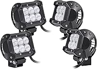 Vista 13 de Faro delantero de 4" LAMPHUS Cruizer de 18W, LED CREE para auto y motocicleta, 4", Inundación