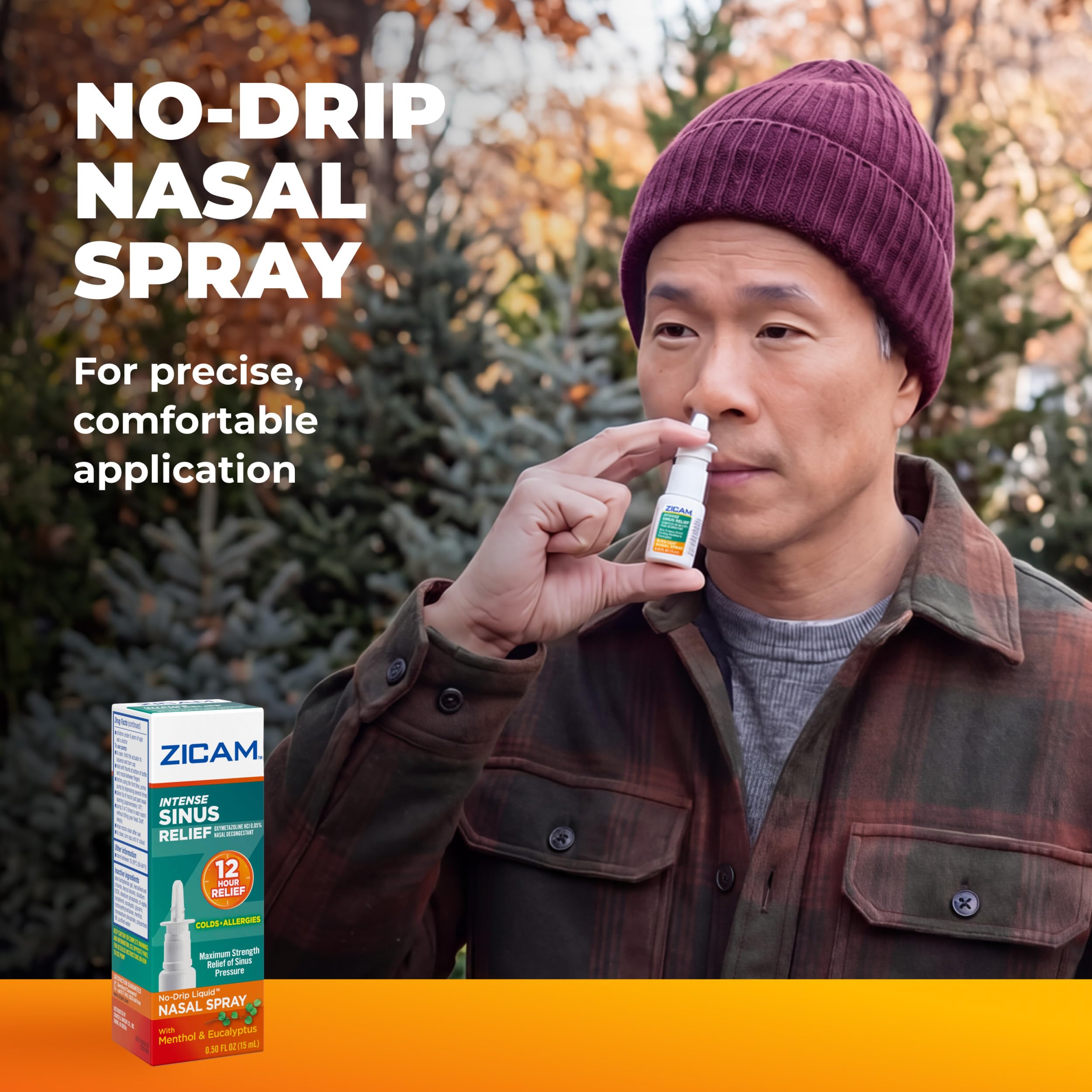 Zicam Intense Sinus Relief No-Drip Nasal Spray, 0.50 Fl Oz — Amazon image 2