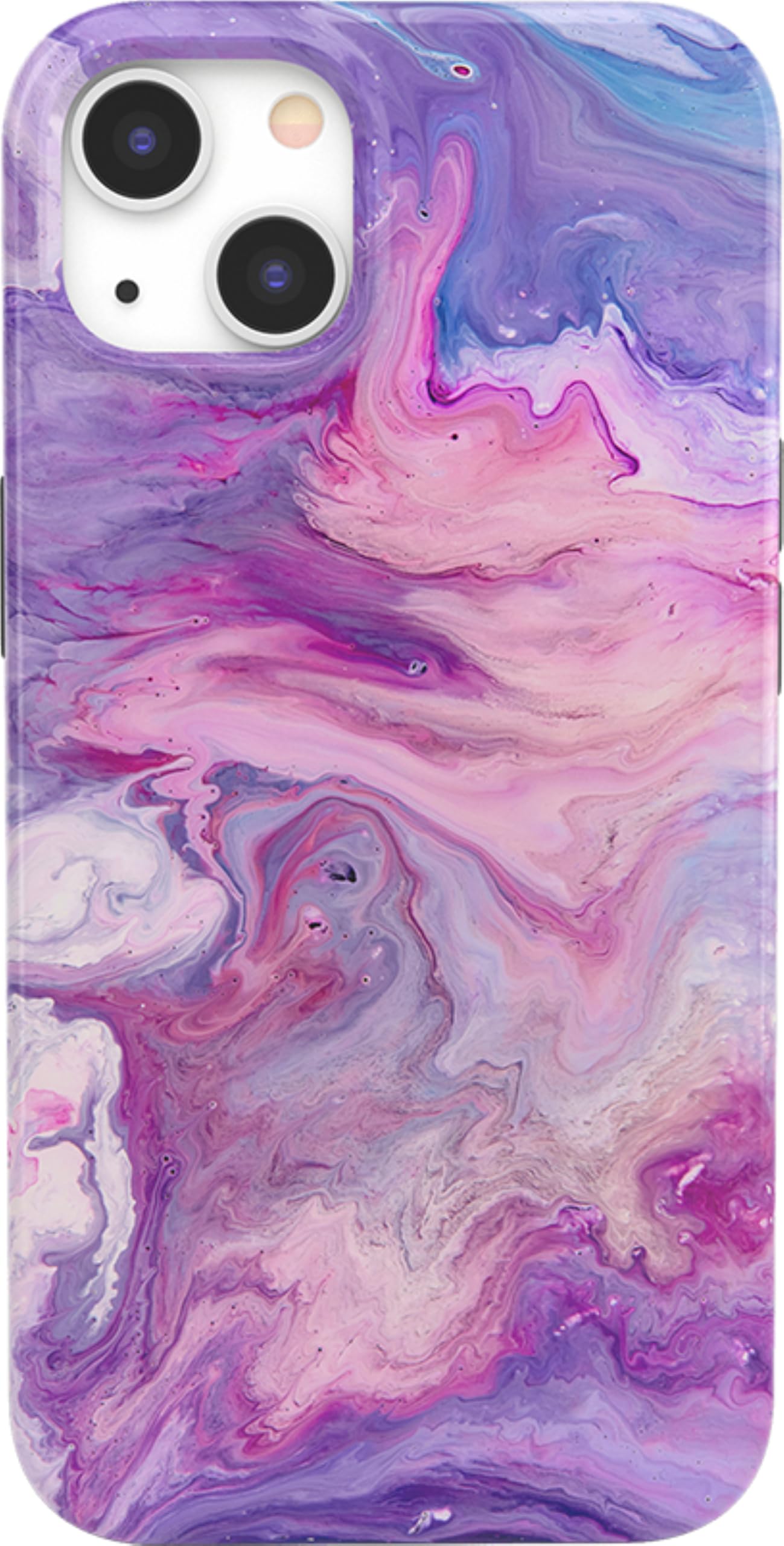 Casely iPhone 13 Case | Tie Dying Over You | Purple Marble | Compatible with MagSafe | Classic Ultra Slim Design