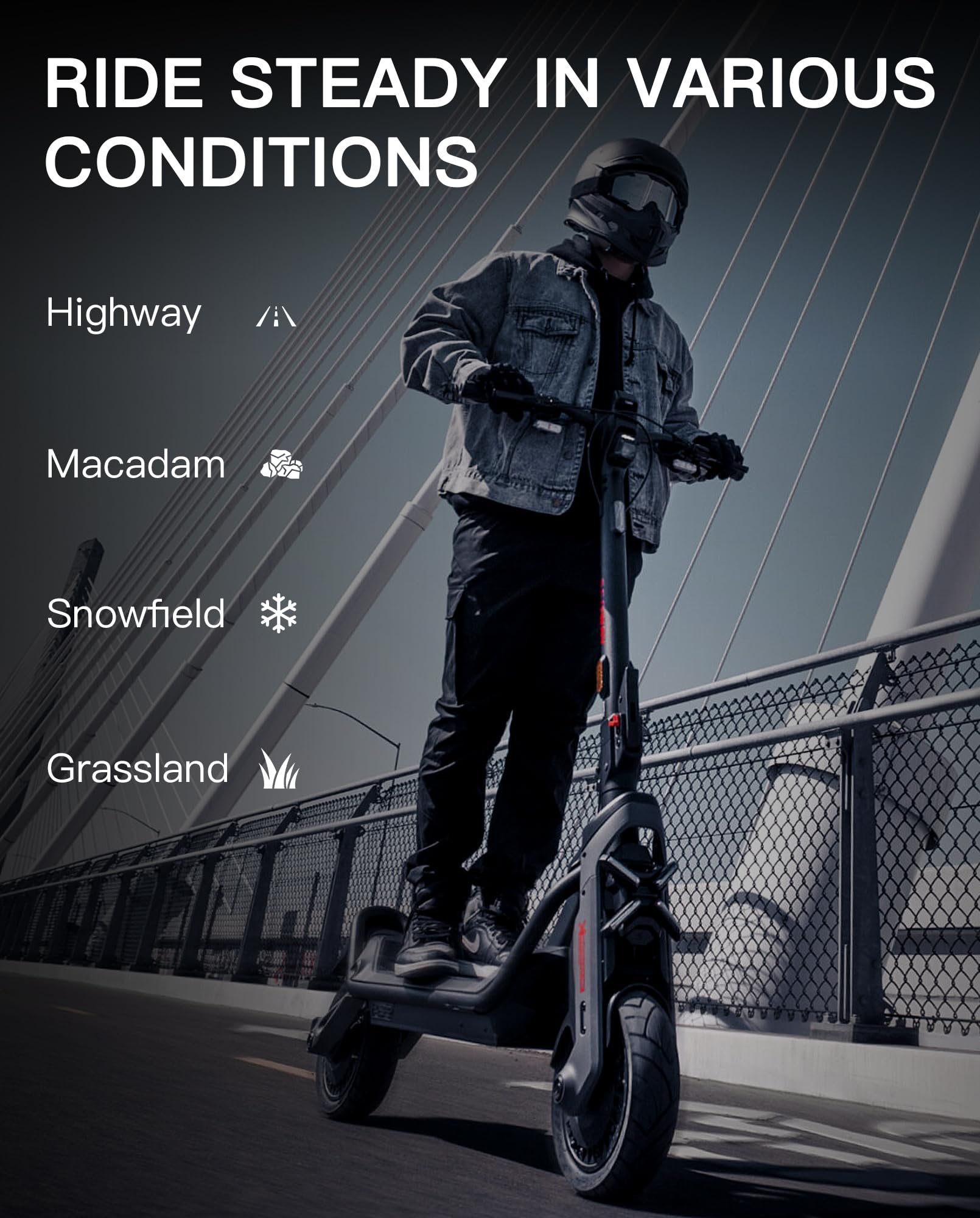 Neumático auto-sellante de 11 pulgadas compatible con Segway Ninebot GT3 & GT3 Pro KickScooter, neumáticos para patinete de cámara vacía de goma ultra ancha de 80/55-7.5 Neumático exterior