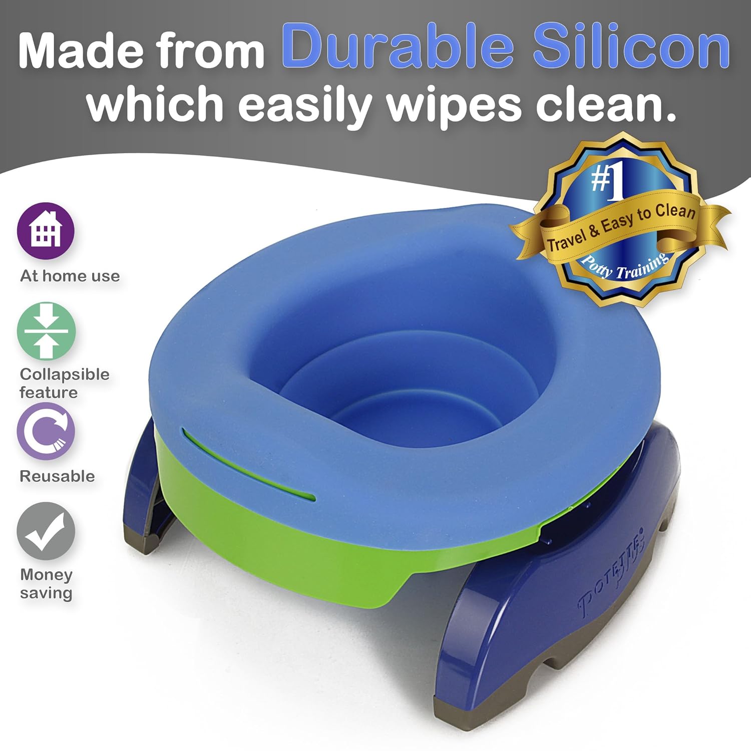 Blасk Frіdау - 40% оƒƒ Kalencom Potette Plus Collapsible Reusable Liner For Home Use With The 2-in-1 Potette Plus Potty (sold separately) (Blue) Rеvіеw Kalencom Potette Plus Collapsible Reusable Liner For Home Use With The 2-in-1 Potette Plus Potty (sold separately) (Blue)