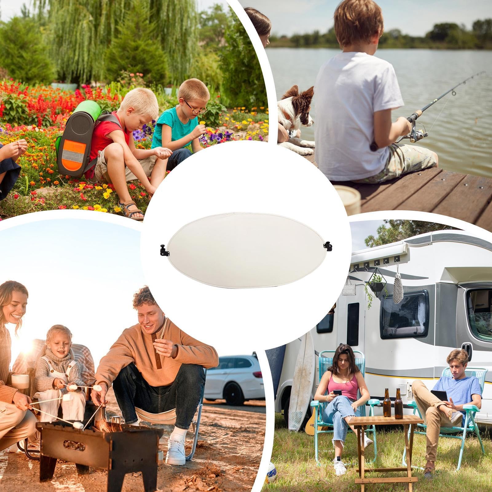 Chaise Parapluie - Parasol pliant réglable portable,Pare-soleil pour chaise de camping,pour extérieur, camping, patio, piscine, randonnée, kayak, bronzage, vacances, appuie-tête
