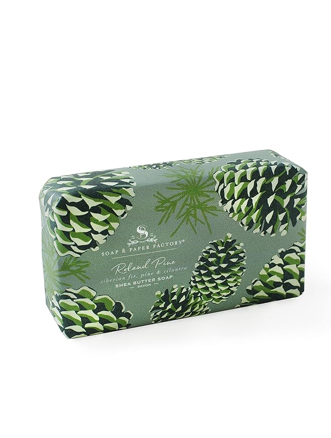 Soap & Paper Factory Roland Pine Shea Butter Soap, 5 oz