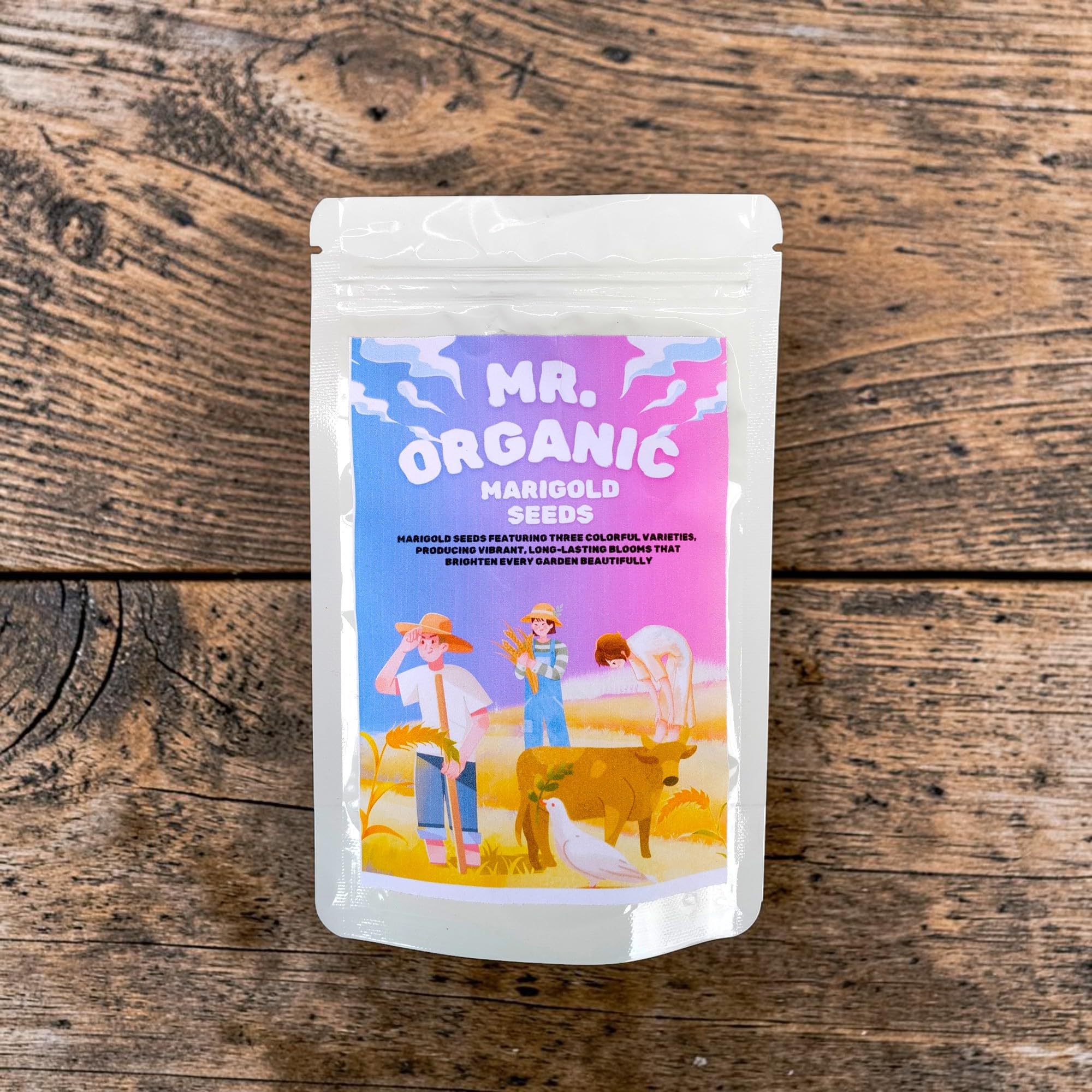 Mr.Organic Marigold Seeds - Vibrant Garden Blooms -3 Mr.Organic Marigold Seeds - Vibrant Garden Blooms -3