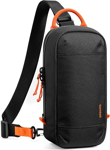 tomtoc Sling Crossbody Bag for Nintendo Switch 2 Console 2025, Protective Portable Travel Chest Carrying Gaming Pouch Case with 8 Game Cartridges Slots, Fit Charger and Accessories