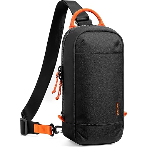 tomtoc Sling Crossbody Bag for Nintendo Switch 2, Protective Travel Chest Carrying Gaming Pouch with 8 Game Cartridges Slots