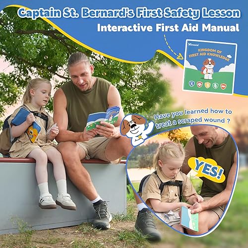 Miniatura 5 de StBernard Kit de primeros auxilios para niños, kit médico de bolsillo pequeño con bonitos bnadages, herramientas para emergencias diarias, bolsa