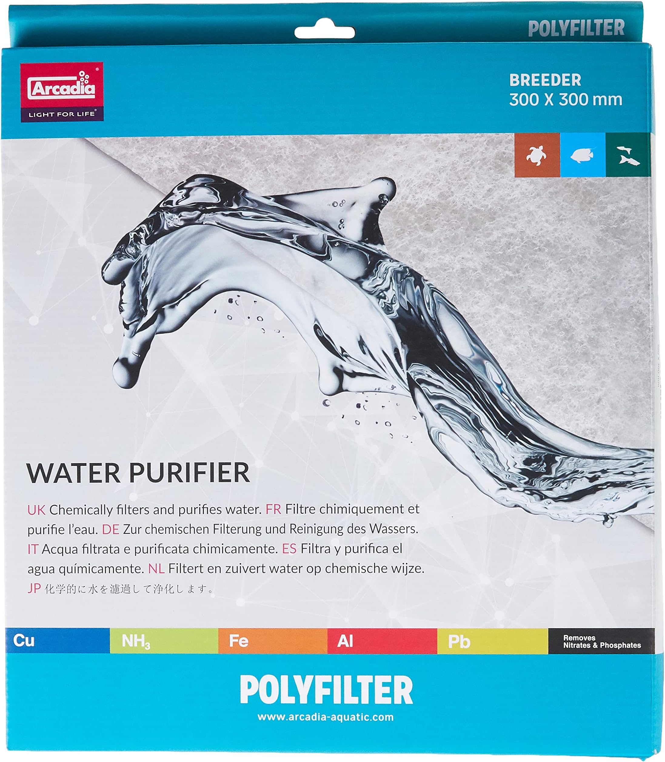 Arcadia Aquarium Systems A009 30 x 30 cm Large Poly Filter