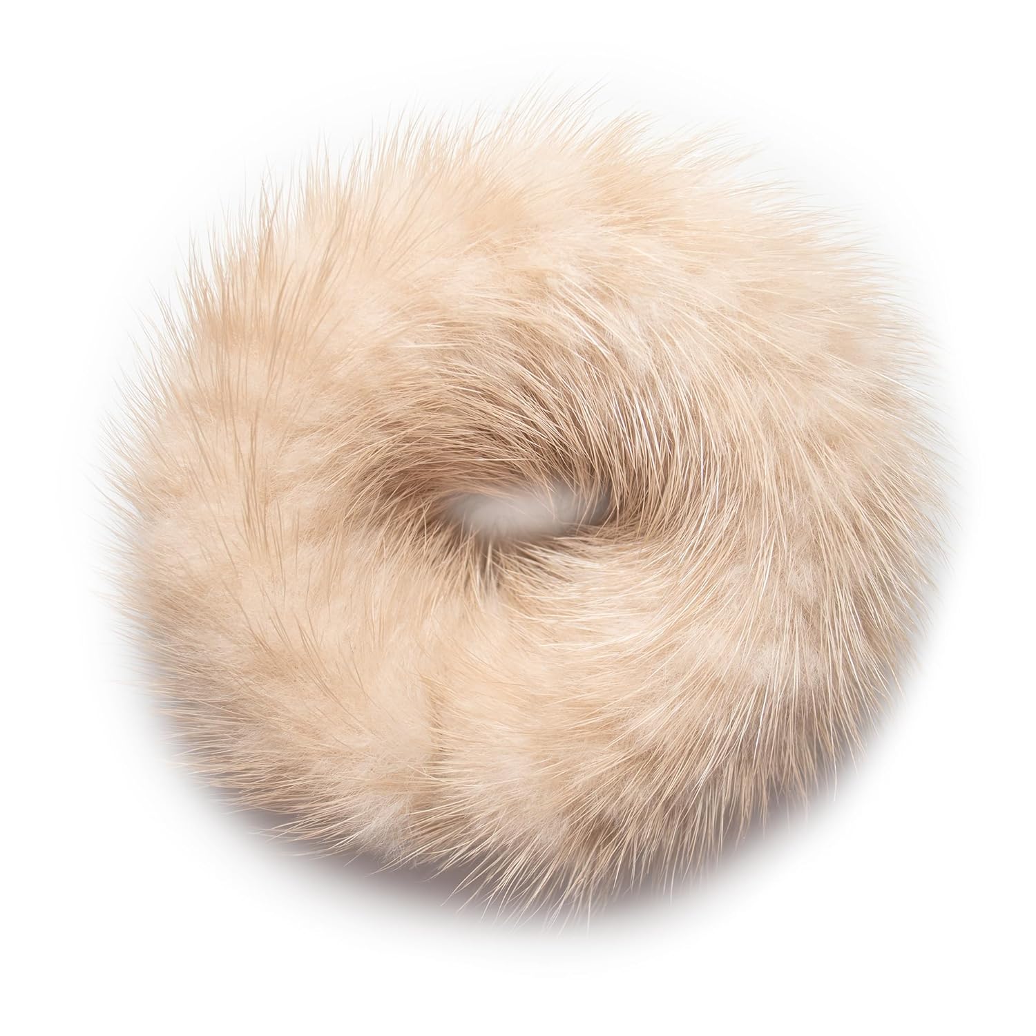 surell Mink Pom Ponytail Holder – Gentle Damage...