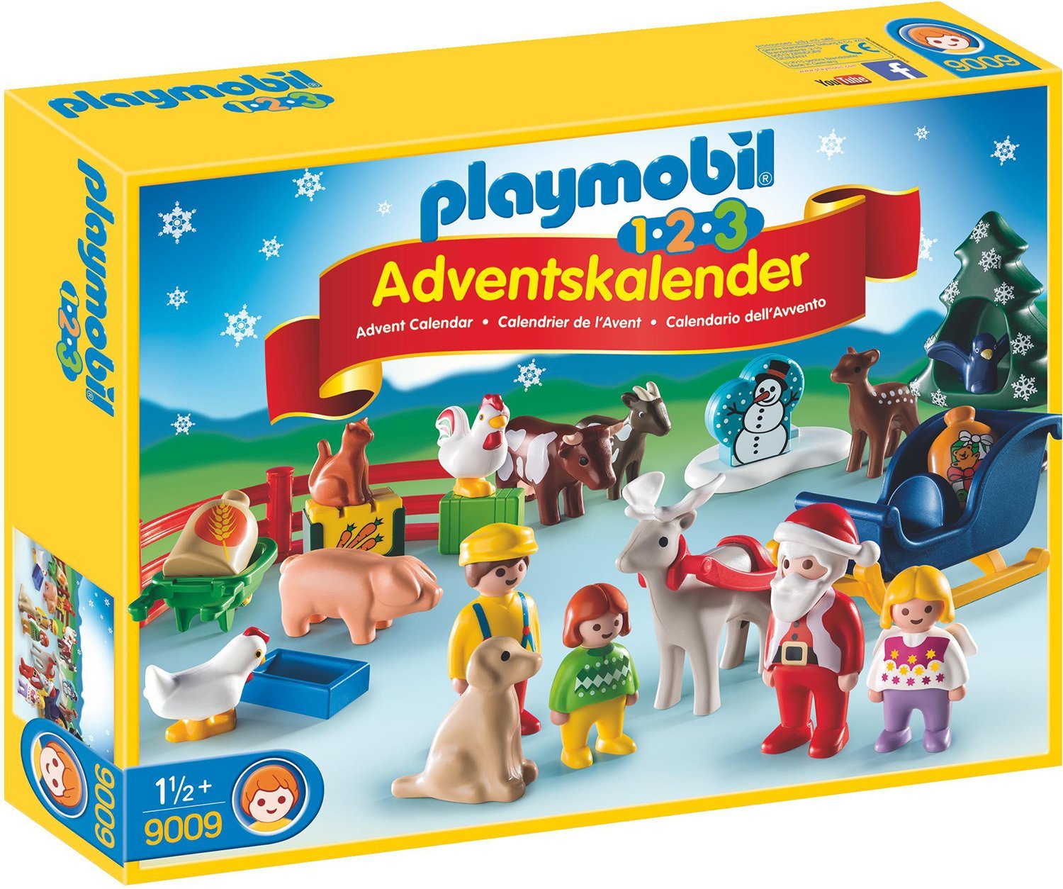 PLAYMOBIL 9009 1.2.3 Adventskalender Weihnacht auf dem Bauernhof