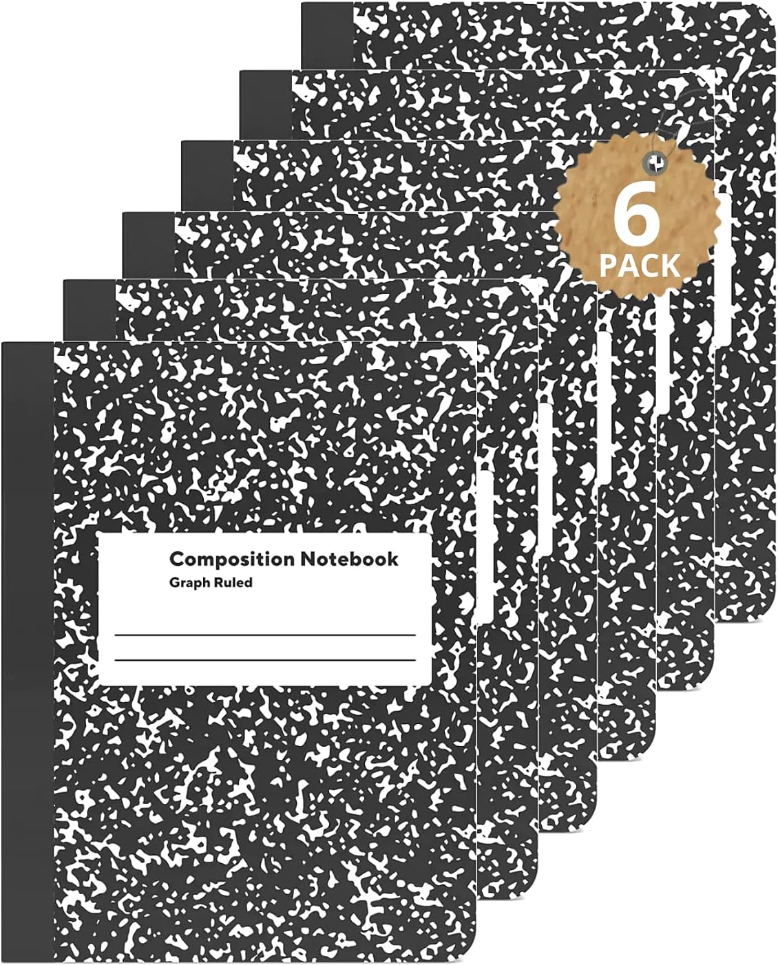 1InTheOffice Graph Paper Composition Notebook, Graph Ruled