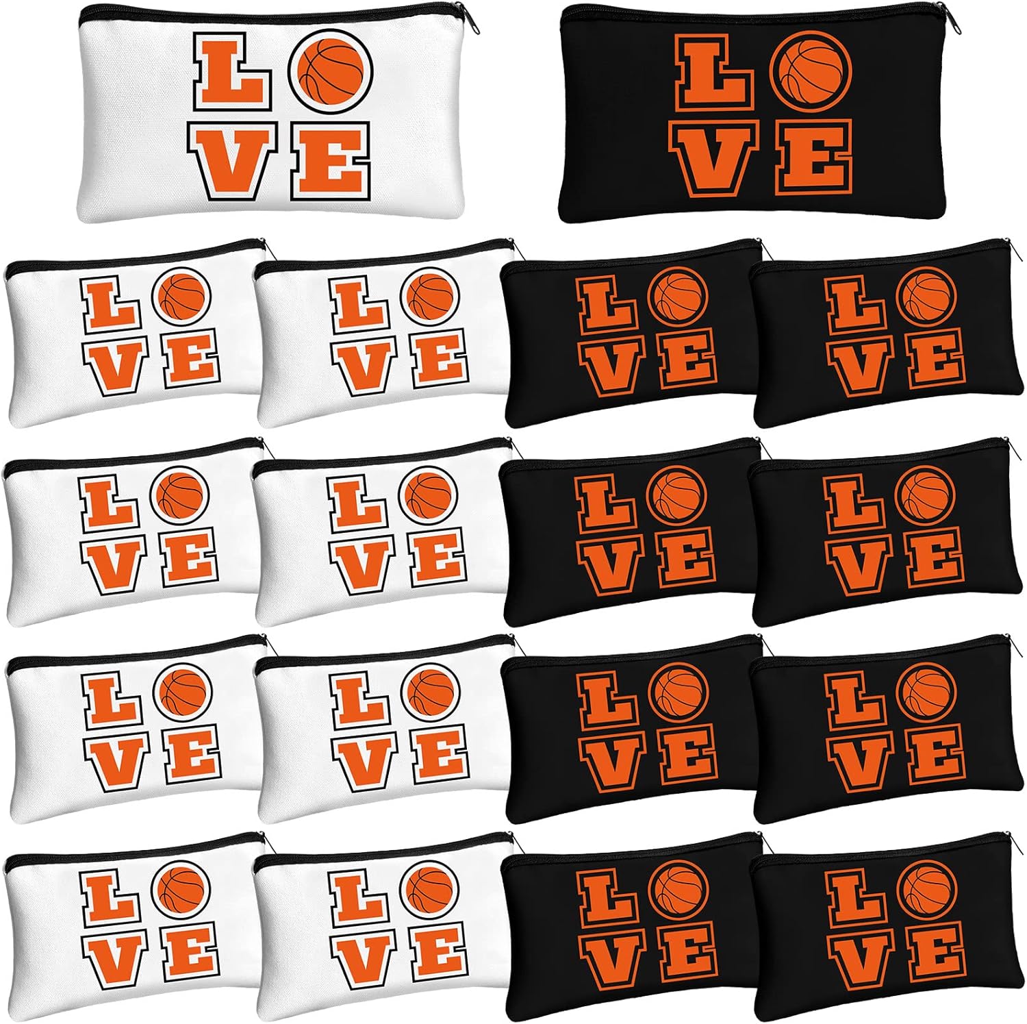 Moukeren 18 Pcs Basketball Gifts Basketball Makeup Bag