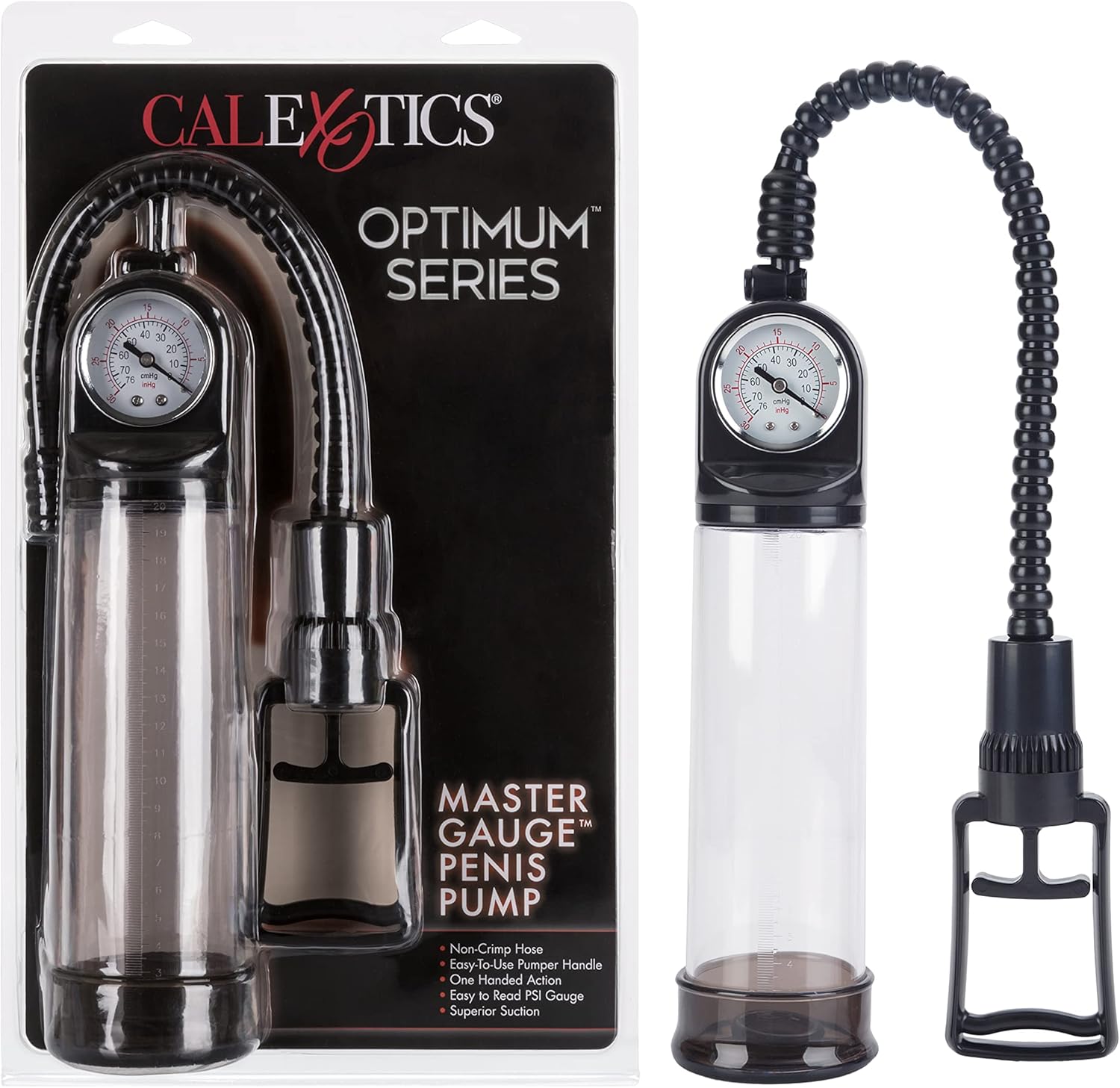 CalExotics Master Gauge Penis Pump, Clear (1040-00-2)