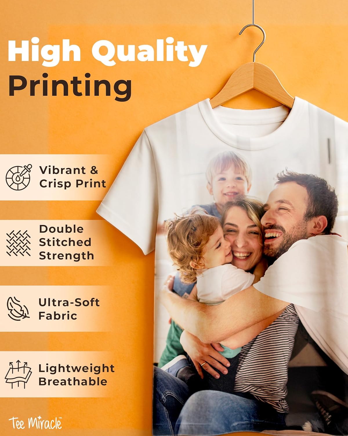 Custom All Over Print T-Shirt - Personalized T-Shirt with Photo, Picture, Text - Gift for Men, Women - Camiseta Personalizada - Image 3