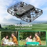 HOVERAir X1 Drone with Camera, Self-Flying Camera Drone with Follow Me Mode, Foldable Mini Drone with HDR Video Capture, Palm Takeoff, Intelligent Flight Paths, Hands-Free Control Black (Combo Plus)