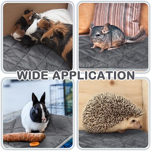 Miniatura 6 de Paquete de 4 alfombrillas autocalentables para gatos, de 16 x 20 pulgadas, refleja el calor corporal, almohadilla térmica extra cálida para