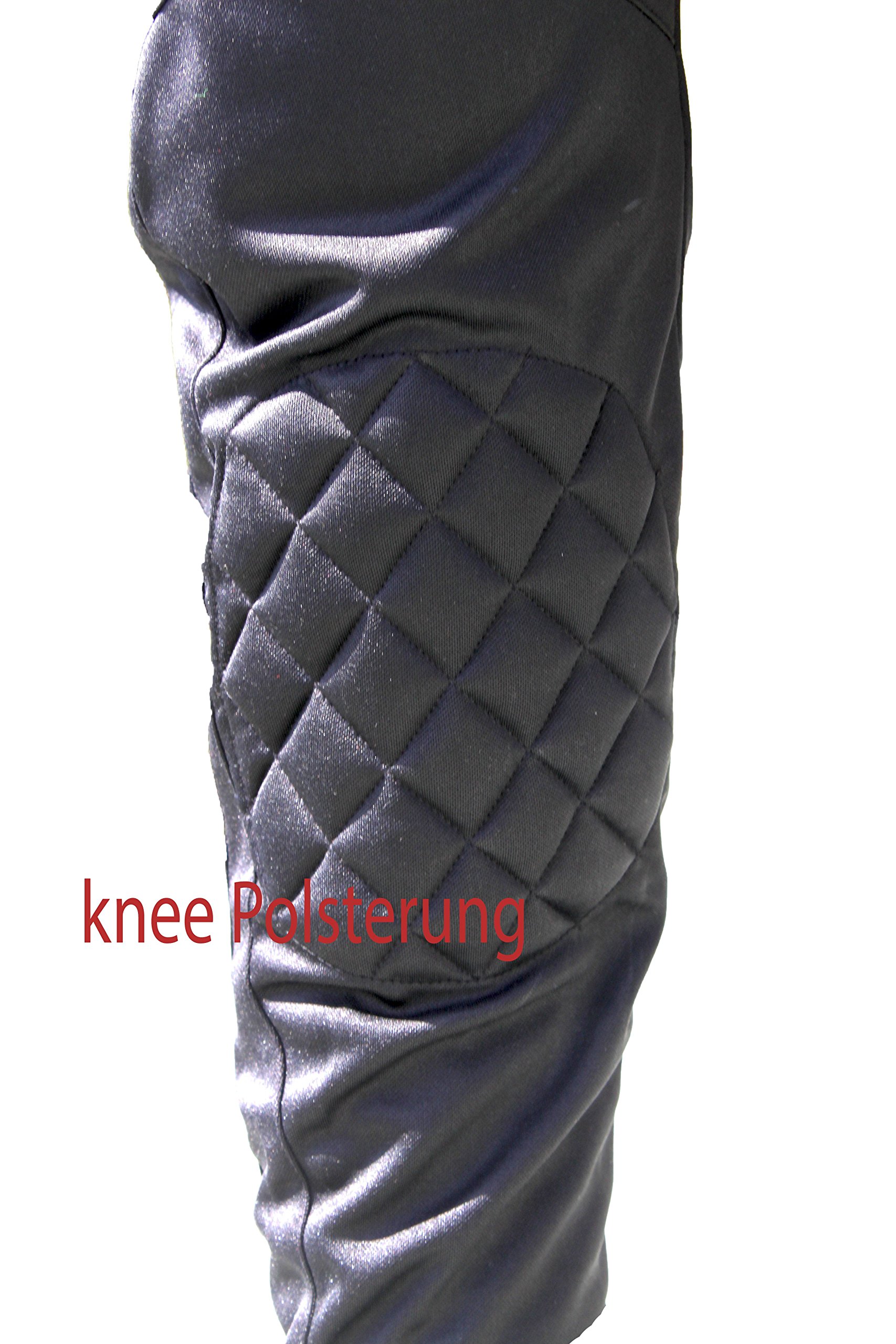 Lisaro Pantaloni da Portiere Poliestere – con Speciale Imbottitura – Gr. 128 bis XXL, Nero