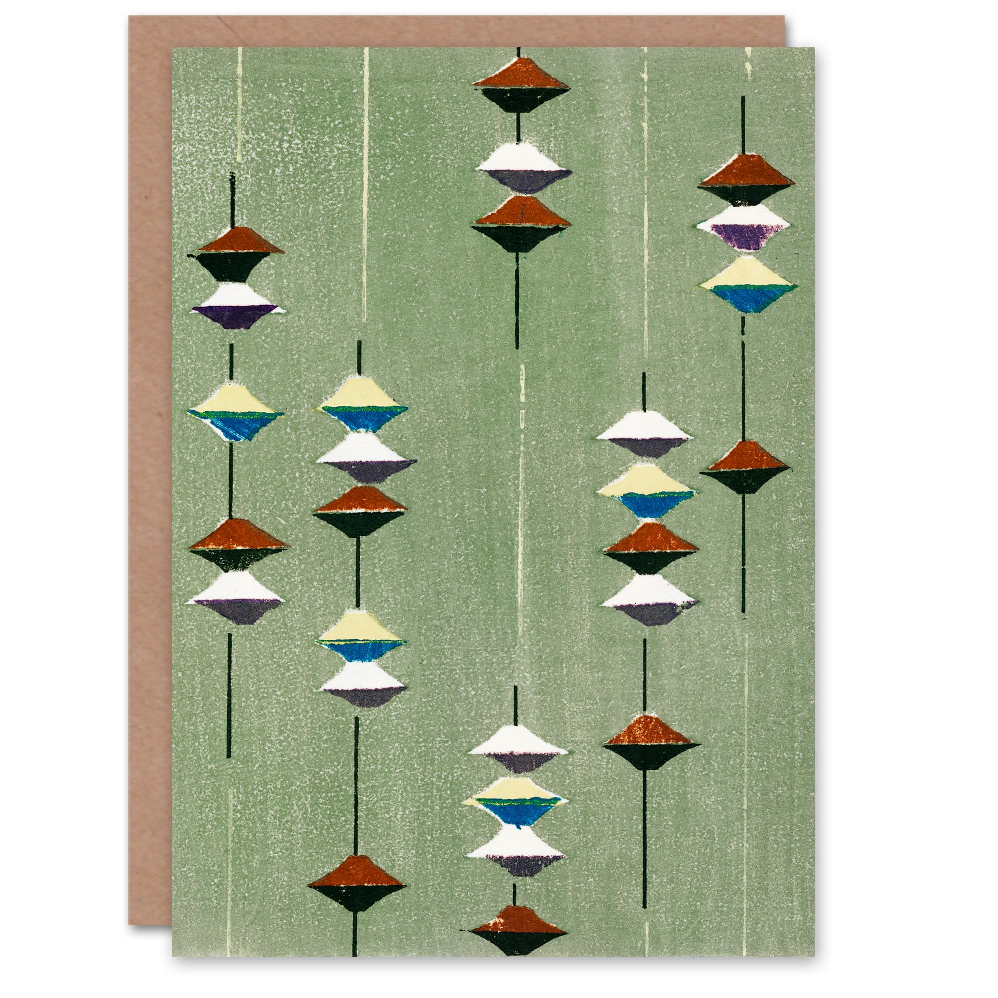 Artery8 Furuya Korin Art Card Vintage Japanese Textile Pattern