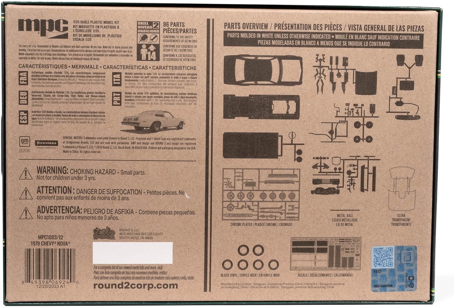 MPC 1979 Chevy Nova 1:25 Scale Model Kit