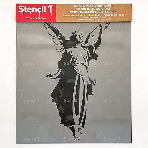 Miniatura 4 de Stencil1 Plantilla de 8.5 x 11 pulgadas, ángel, 8.5 x 11
