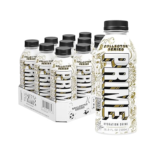 PRIME Hydration Collector Series, bebidas deportivas, electrolitos mejorados para reponer líquidos, 250 mg de BCAA, vitaminas B, antioxidantes, bajo