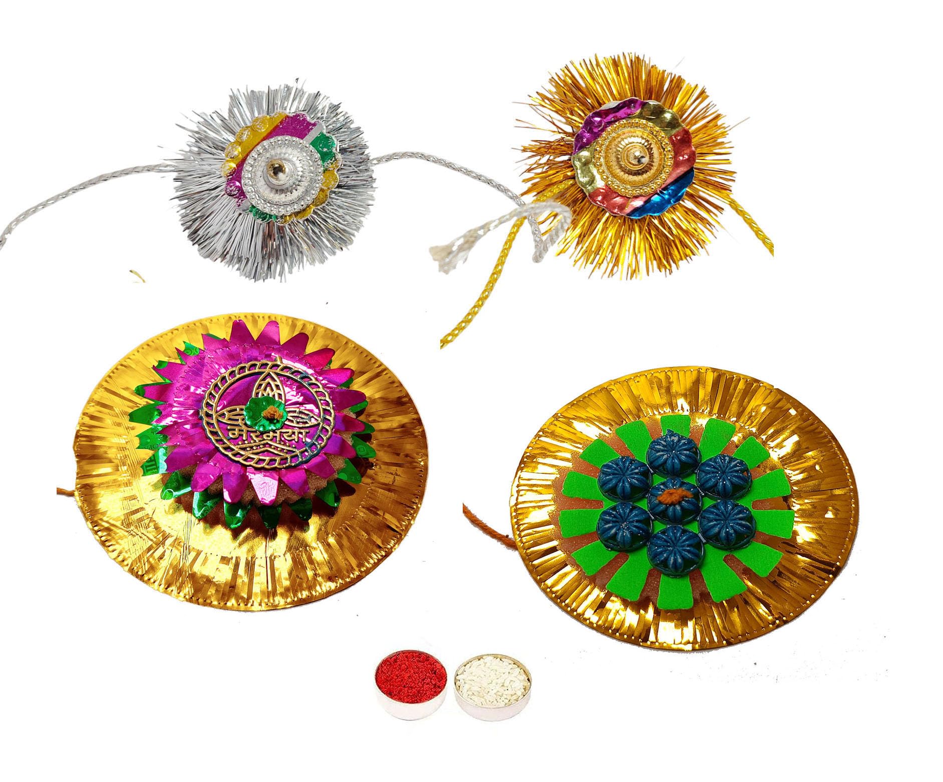 v vrinde 2 Big sponzi n 2 Treditional Rakhi Greeting n Roli-picture-12