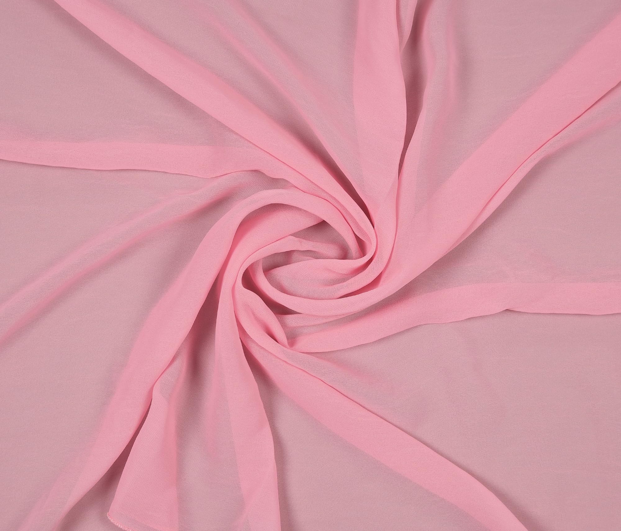 VDS Chiffon Fabric, 20 Yards Continuous Long, 44” Wide, Soft Sheer Arch Cloth for Wedding Engagement Event Party Banquet Decoration Canopy Arbor Drapery Panel Backdrop Bridal Sewing DIY (Dusty Rose) — image 1