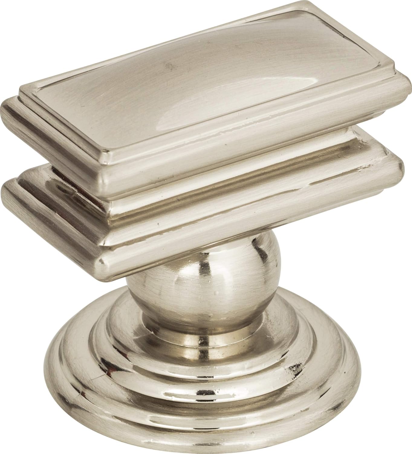 Campaign 1 1/2" Rectangular Cabinet Knob in Polished Chrome