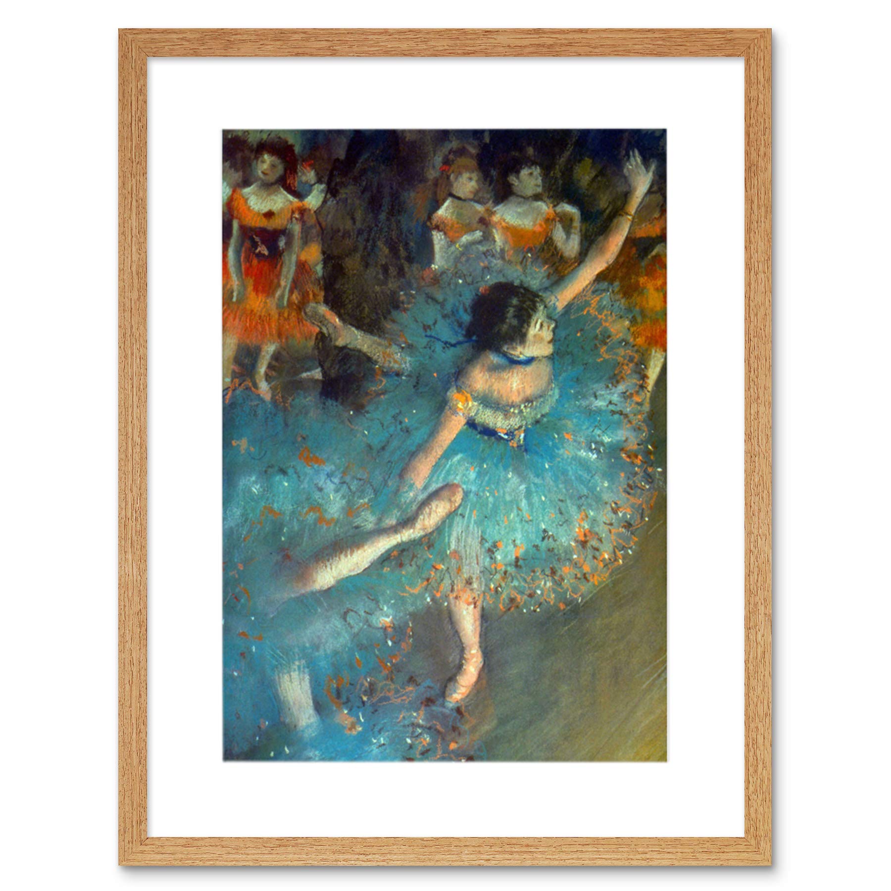 Wee Blue Coo Edgar Degas Dancer Old Master Art Picture Framed Wall Art Print