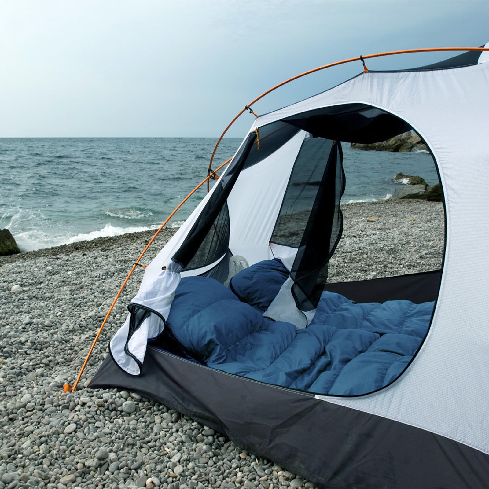 Camping Schlafsack Kaltwetter 4-Jahreszeiten Leichtgewicht Warm für Erwachsene Kinder