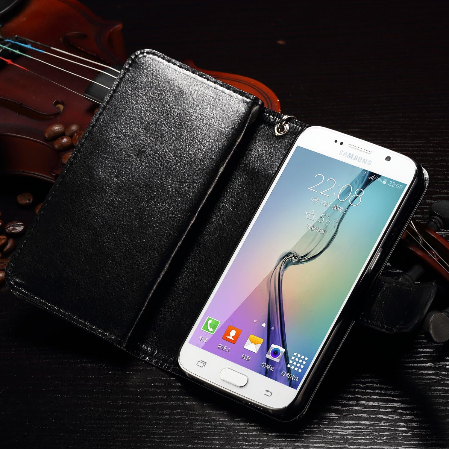 S6 Edge Plus Case, Joopapa Galaxy S6 Edge Plus Wallet Case,Pu Leather Case Magnet Wallet Credit Card Holder Flip Cover Case Built-in 9 Card Slots & Stand Case for Samsung Galaxy S6 Edge Plus (Black)