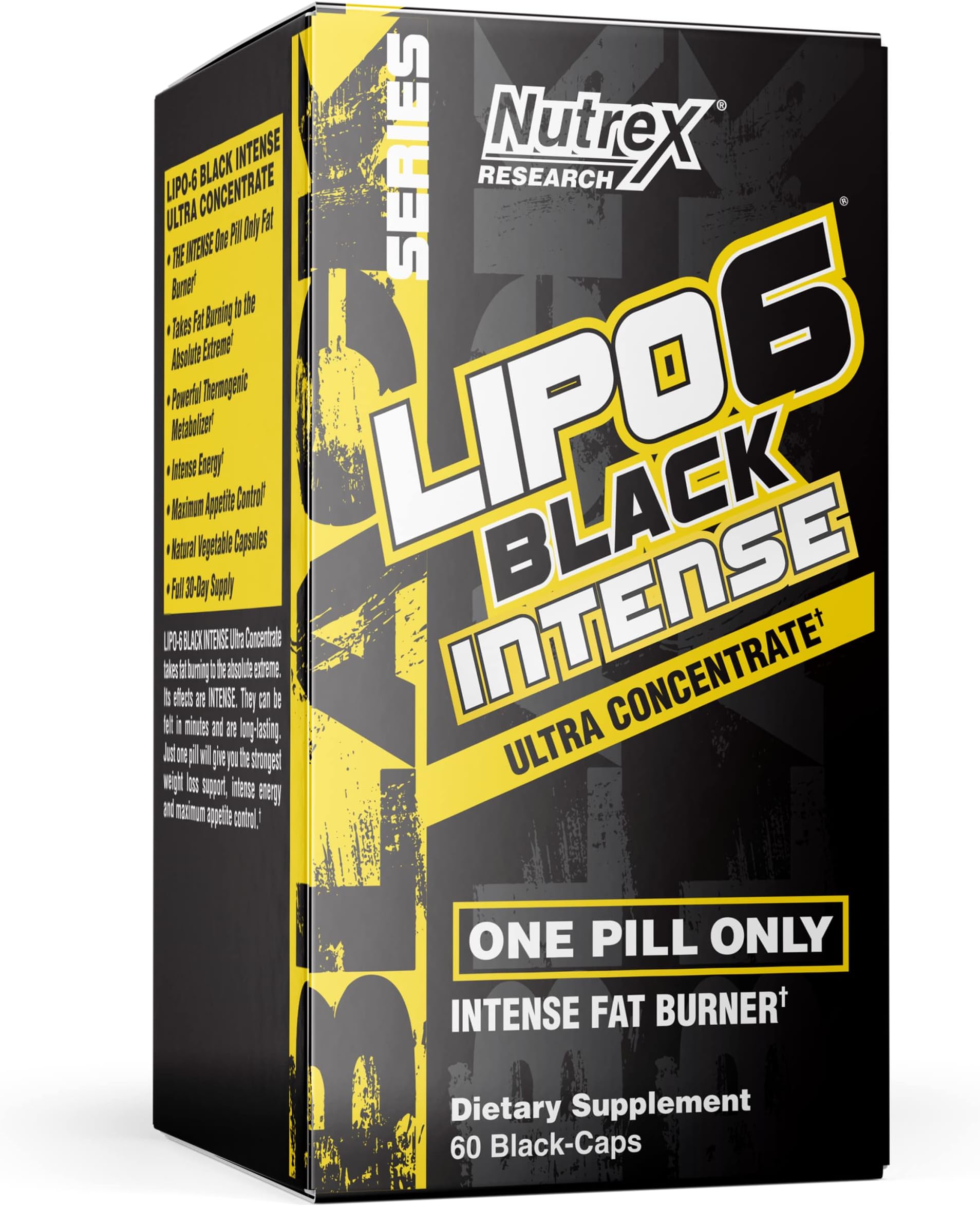 Nutrex Research Lipo-6 Black Intense Ultra Concentrate | Intense Thermogenic Fat Burner