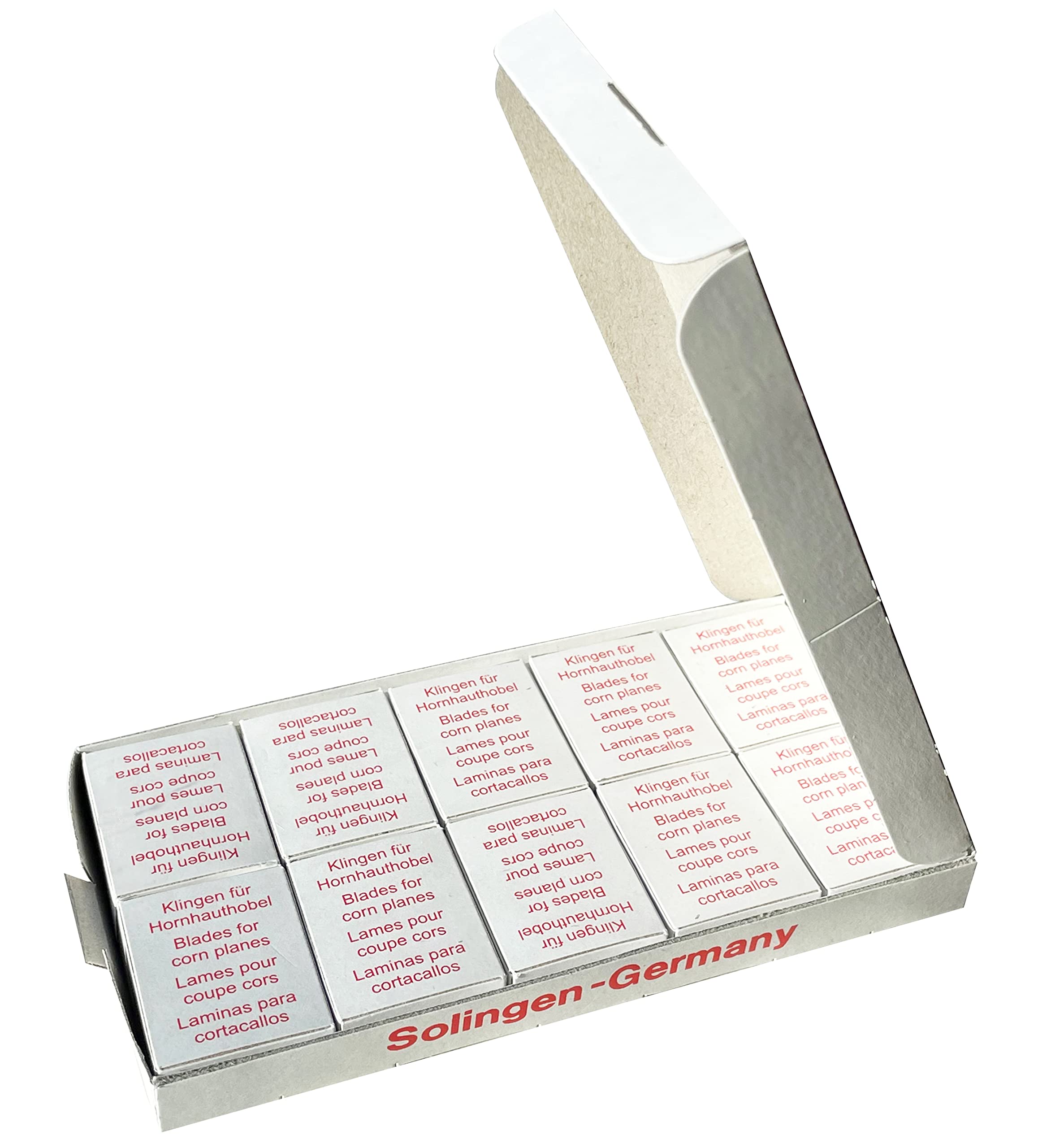 REMOS - Cuchilla para callos (10 x 10 unidades, 100 unidades)