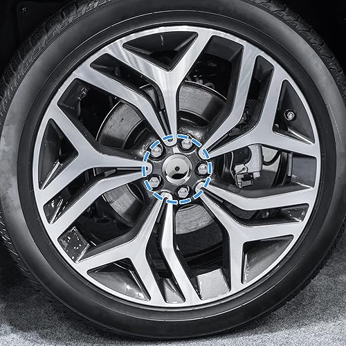 Miniatura 2 de ACROPIX Tapacubos centrales para llanta de rueda de 2.756 in, 6 clips, color plateado, paquete de 4